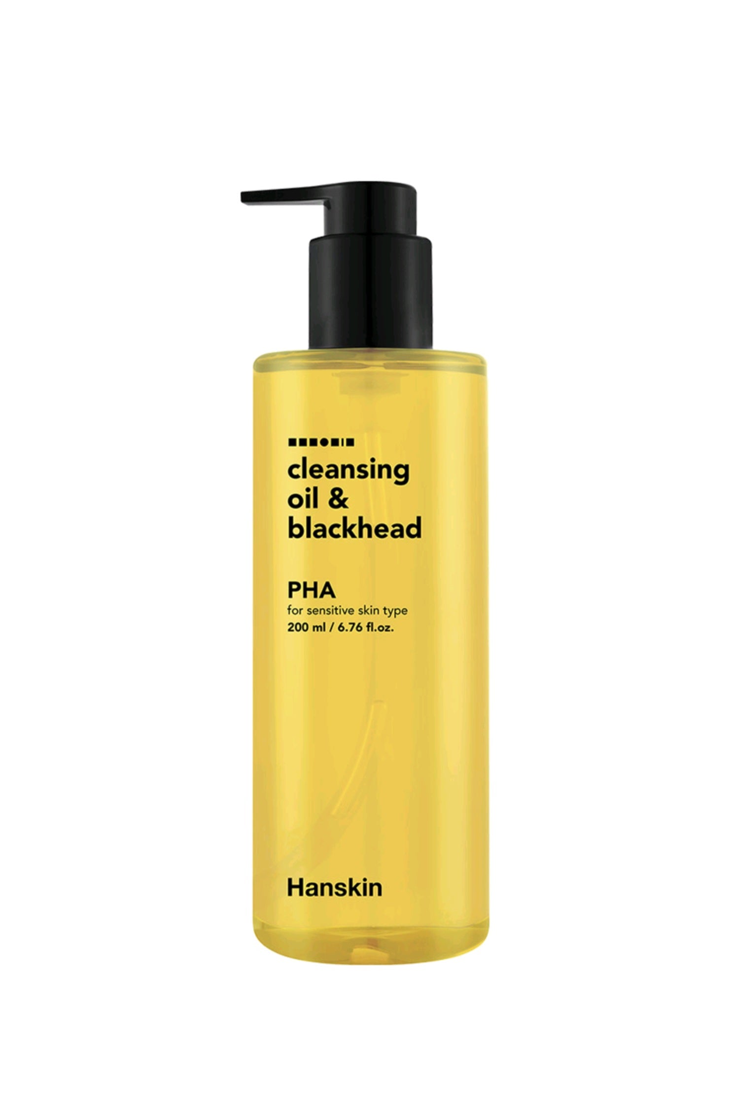 Hanskin 潔顏油及黑頭護理液。適用於敏感肌膚的 PHA 成分