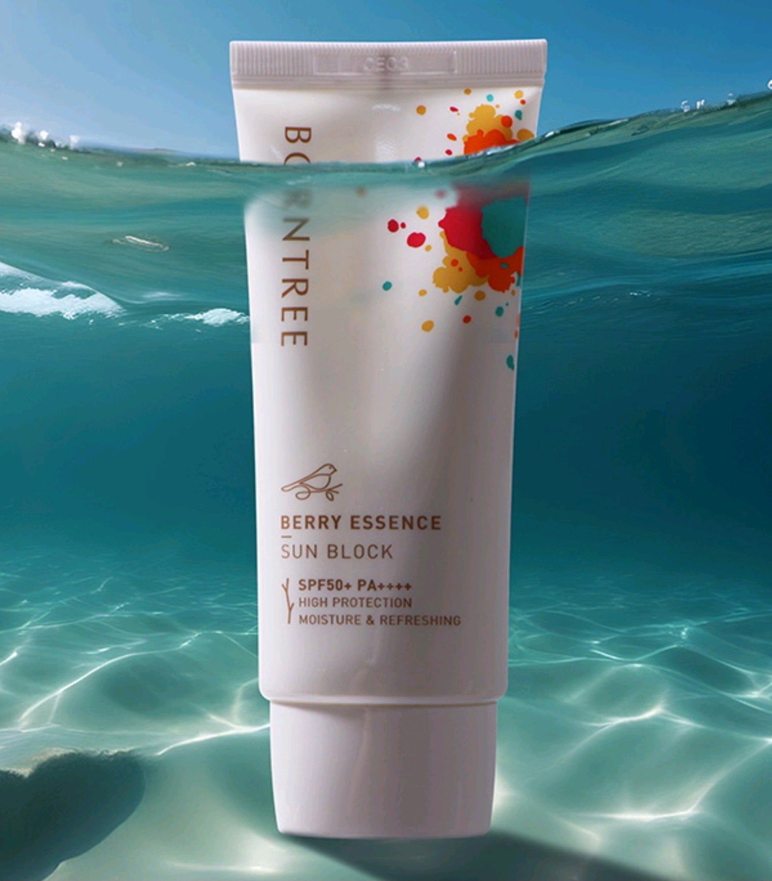 Borntree Berry Essence Sunblock SPF50+ PA++++ 50ml