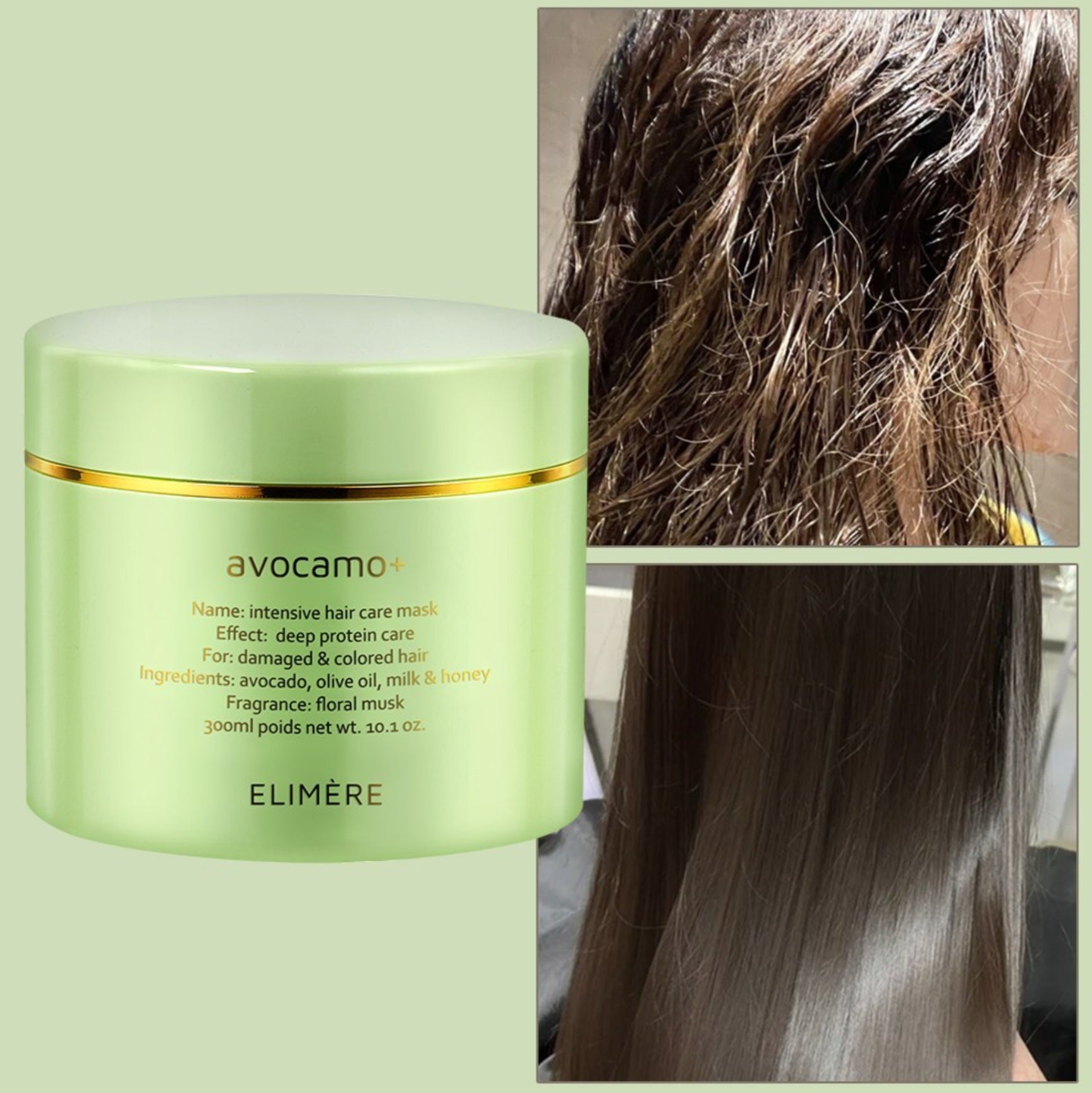 酪梨護髮膜，專為極度受損髮質設計