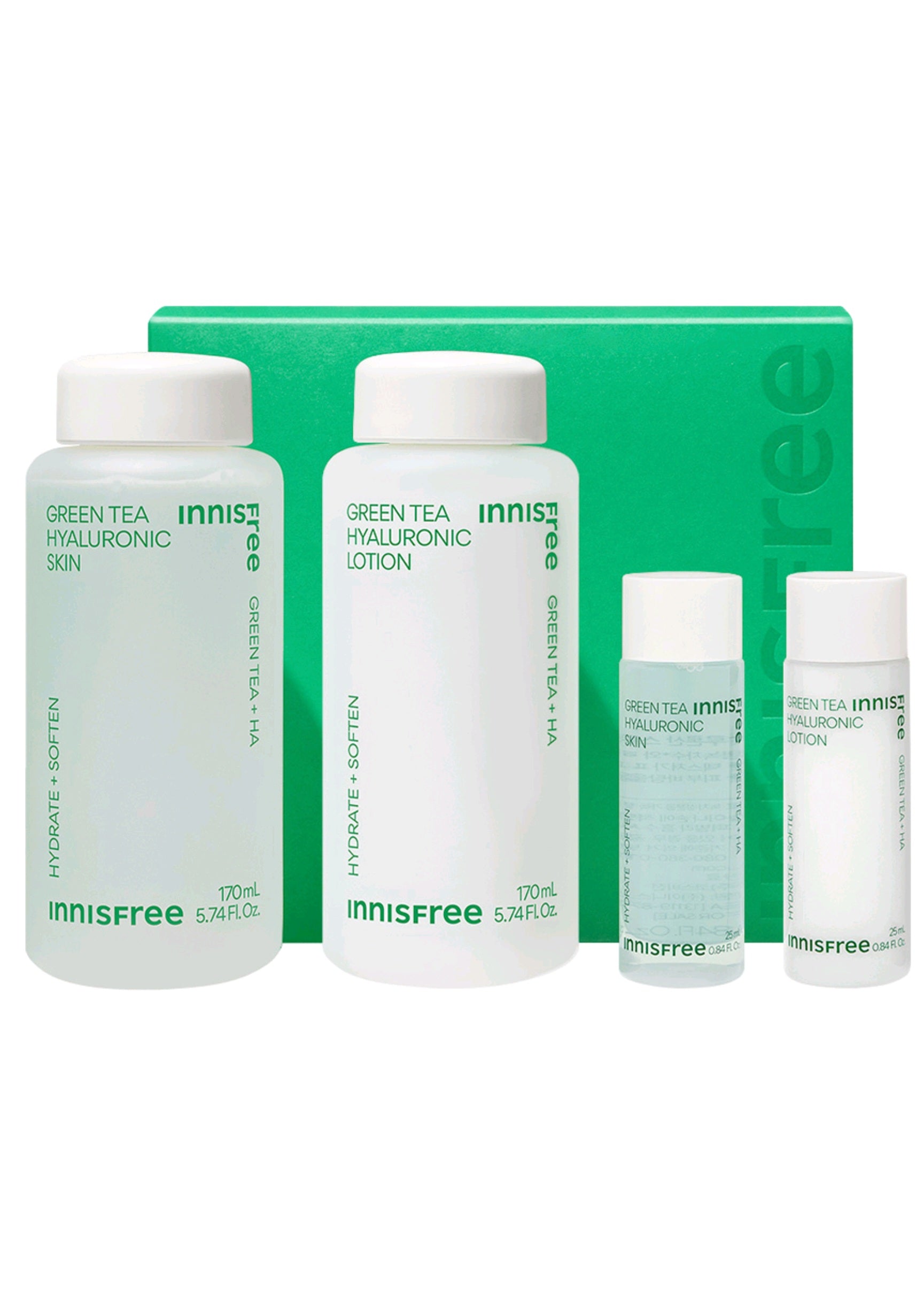 【3本セット】innisfree グリーンティー ヒアルロン スキン 170mL イニスフリー グリーンティー ヒアルロン酸 スキンケアセット - 3種類