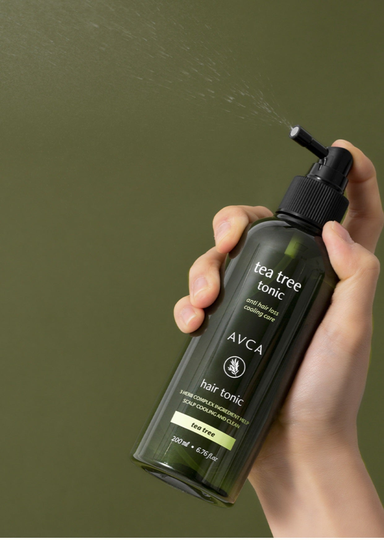 Avca Scalp Care Hair Tonic For Reducing Hair Loss Symptoms  with Tea Tree 2×200ml