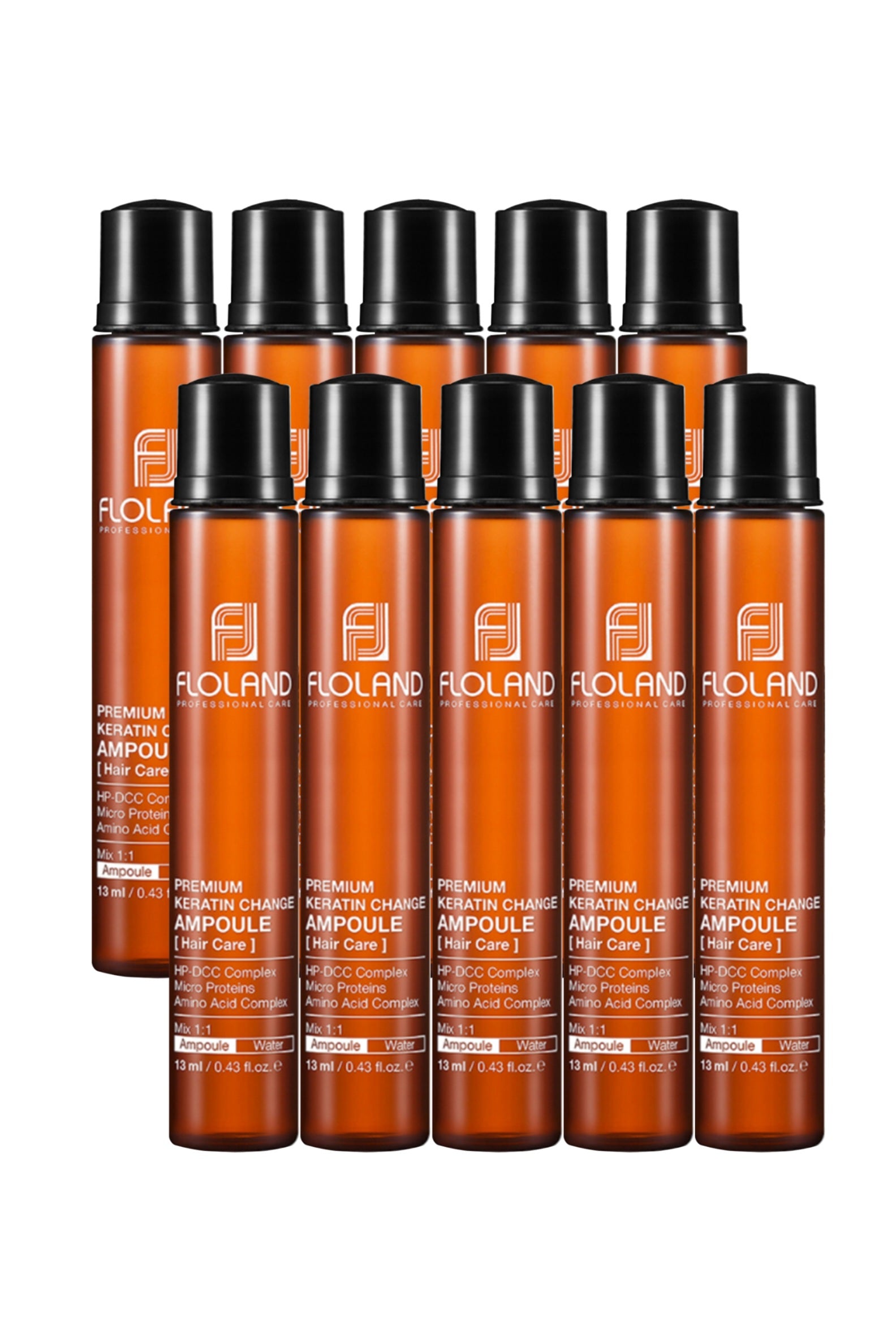 Floland Premium Keratin Charge Hair Ampoule  (10x13ml)