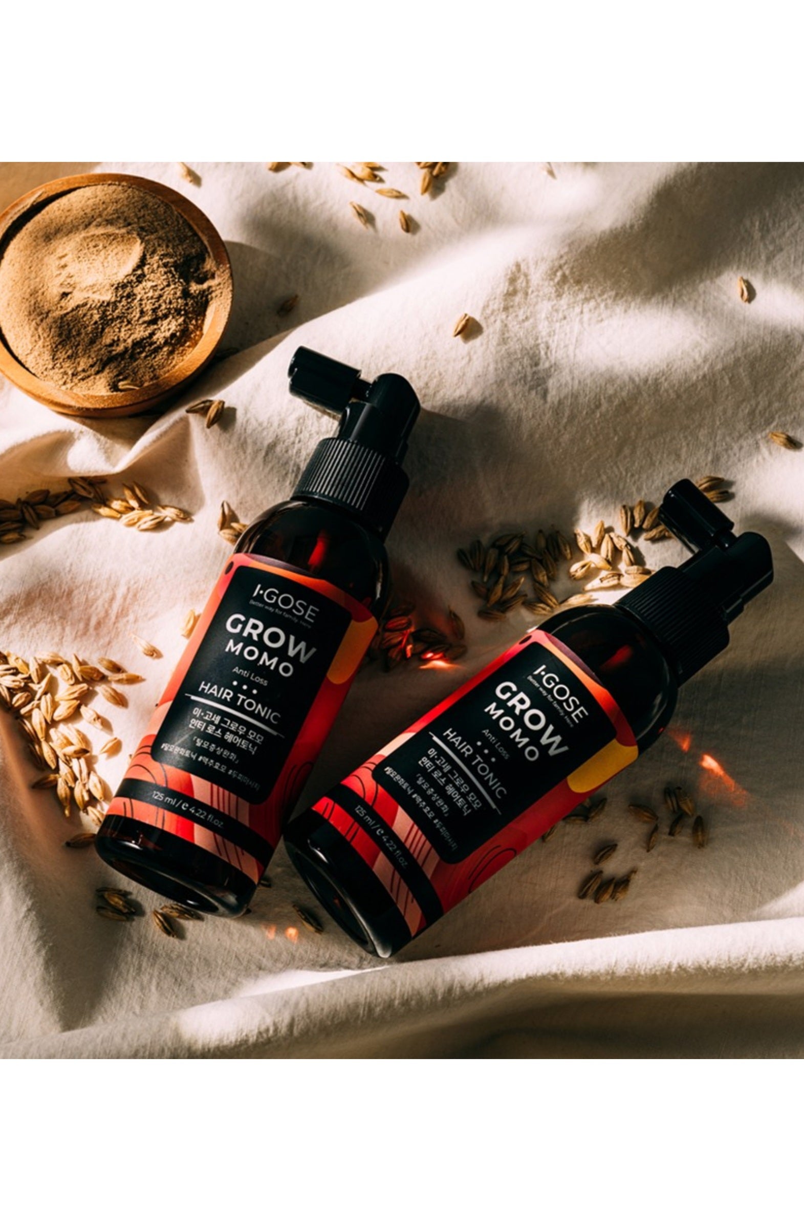 Igose Grow Momo Hair Tonic For Cooling and Redusing Hair Loss 125ml